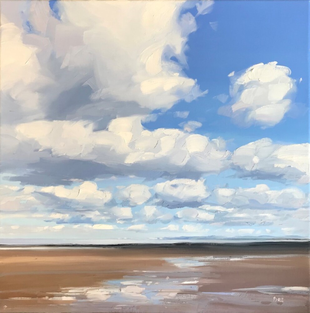 'Clouds and Sand, Barassie' by artist John Bell